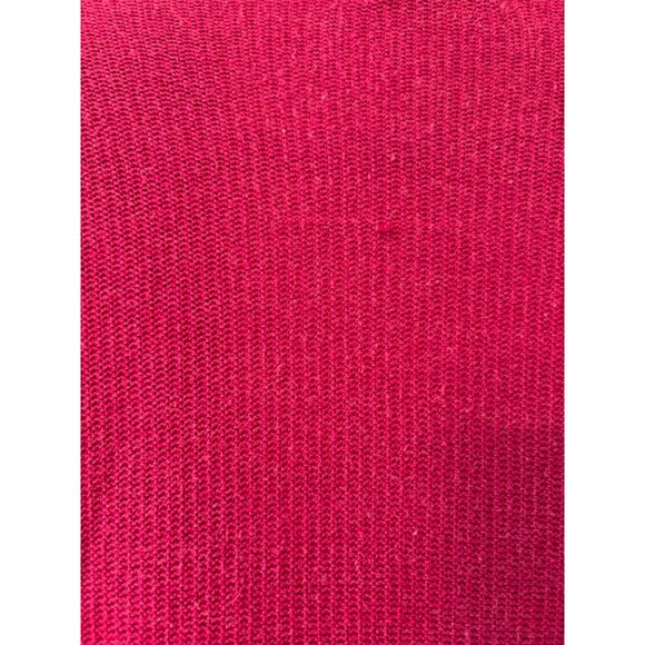 Nic+Zoe Hot Pink Open Front Lightweight Knit Cardigan Sweater Womens Size M - Picture 8 of 9